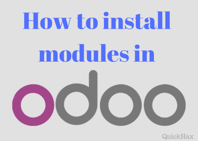 How to install modules in odoo How to install modules in odoo